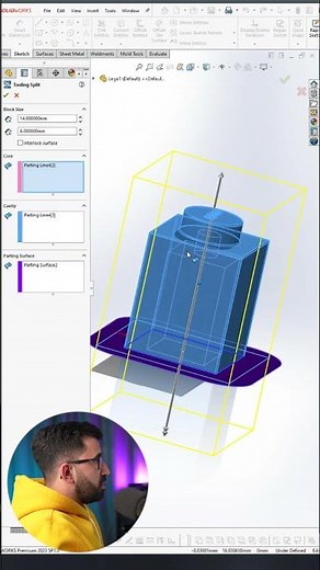 SOLIDWORKS | Mold Tools #solidworks2023