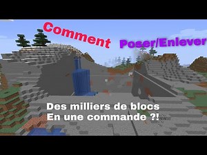 How to Place/Remove thousands of blocks in one command?