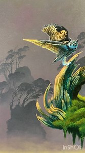 🦉Blind Owl Late Landing: hand-finished print ✨ If you would like one, get in touch with us via the website | Roger Dean - Official Page