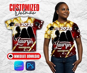 Graduation Design - Digital Design - Class of 2025 Design - Graduation Template Editable - Etsy