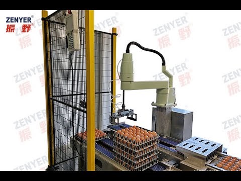 ZENYER 617 Robotic Tray Stacker 1,000 trays/hour (30,000 eggs/hour)