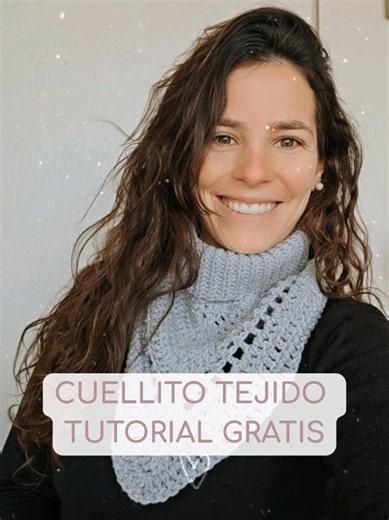 Cómo hacer un cuellito tejido a crochet paso a paso