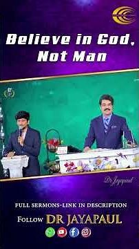 Believe in God, Not Man | Telugu Short Message | Dr Jayapaul