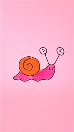 Can you draw a Snail using only 'C'? 🐌📝 #shorts #drawing #hack #cute #easydrawing