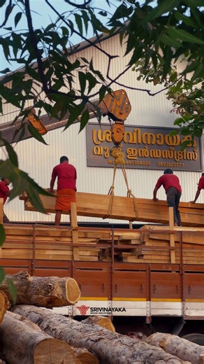 Built on trust. Loaded with quality. 🪵🚛 . . . . . . . . ( Best Wood Showroom in Palakkad , Timber Industry Kerala , Wholesale Wood Supply , Teak Wood Suppliers , Quality Timber Suppliers ) | Srivinayaka Woods