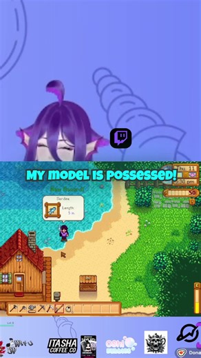 VTuber Model Glitches During Stardew Valley Stream