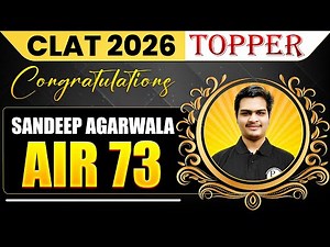 CLAT 2026 Toppers Interview | AIR 73 | Sandeep Agarwala | PW CLAT Toppers Interaction