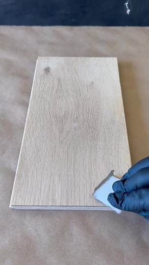 Precolor Easy is an optional, water-based pre-treatment designed to be used in combination with Oil Plus 2C! It helps to create a custom wood finish look while still allowing the optimal molecular bonding of Oil Plus 2C! Here is how to apply it: 1. After sanding, vacuuming, and cleaning with Raw Wood Cleaner, stir the Precolor Easy color of your choice very well and apply. You can use a paint applicator pad, mohair roller, or brush. 2. Scrub the product in using a red applicator pad. 3. Using a 