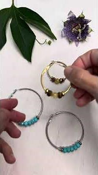 Easy Gemstone Hoop Earrings
