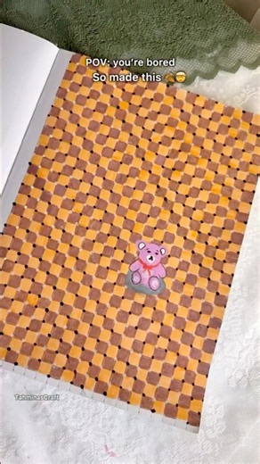 DIY 3d illiusion Art 🧸| Things to do when you’re bored 💅🏻#diyart #shorts #illusion #bored #3d