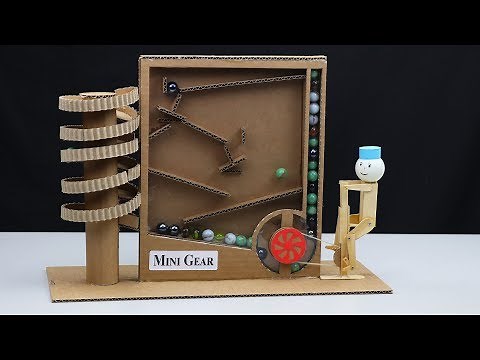 How to Make Marble Run Machine from Cardboard