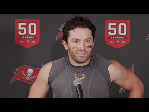 Baker Mayfield on Final Drive vs. Texans: MNF Win | Press Conference | Tampa Bay Buccaneers