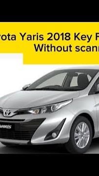 how to toyota yaris key fob Programming toyota yaris 2018 key fob how to program car key remote