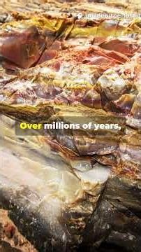 Buried Wood That Defies Time #MineralsTransformWood #GeologicalAlchemy #PetrifiedWood