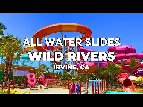 ORANGE COUNTY'S BEST WATERPARK - Wild Rivers Irvine All Water Slides Compilation