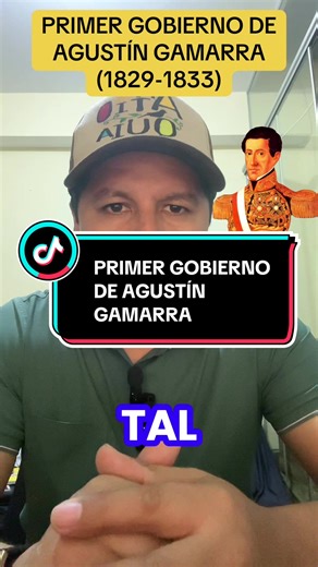 El primer gobierno constitucional de Agustín Gamarra en el Perú empezó el 19 de diciembre de 1829 y terminó el 19 de diciembre de 1833. Gamarra desarrolló un gobierno de fuerza y autoritario. #historiadelperú #gamarra #militarismo