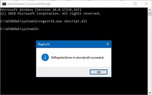 Échec de l'enregistrement d'un fichier DLL VB Script sous Windows 11/10