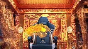 GTPLAYER Gaming Chair with Bluetooth Speakers and Footrest, Dragon Series Video Game Chair, Heavy Duty Ergonomic Chair Esports Gaming Chair, Computer Office Desk Chair (Purple)