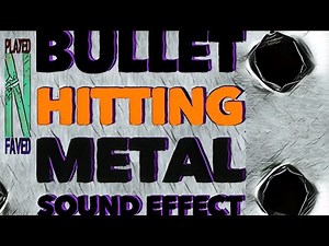 Bullet Hitting Metal Ricochet Sound Effects / Sound Of Bullet Hit Metal / Ricochet Bullet Sounds