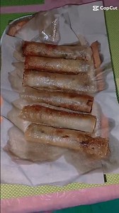 I tried to cook the fish spring rolls 🐟 #food #shorts