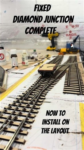 Fixed diamond now complete, now to wire and install on the layout. #monmouthtroymodelrailway