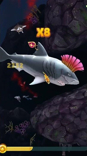 Hungry shark evolution: Man vs Megalodon #hungrysharkevolution