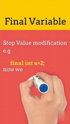 Final keyword in java #shorts