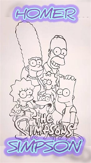 Speed Ink Drawing — The Simpsons Fan Art Dip Pen + Ink — Time lapse & Tips