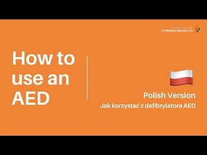 Instructional video on how to use an AED (iPAD CU-SP1)