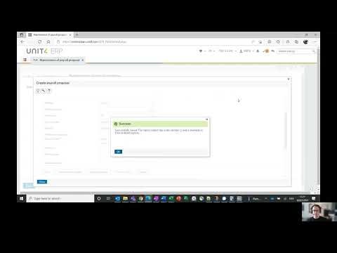 Running a Payroll Proposal in Unit4 ERP