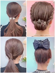 419K views · 37 reactions | Learn to Make Easy Bun Hairstyles for Girls with Short Hair | Simple Hairstyles | Facebook