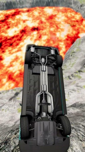 Cars vs Giant Lava Pit – BeamNG.drive #automobile #viral #beamng #beamngdrive #beamngcrash #shorts