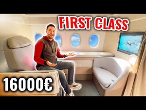 The New Airplane Seat at €16,000 ! (the best flight of my life - First Class)
