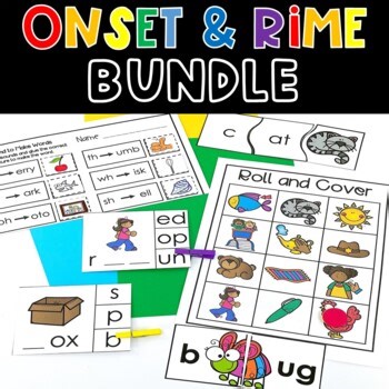 Onset and Rime Bundle Beginning Ending Sounds Phonemic Awareness Activities