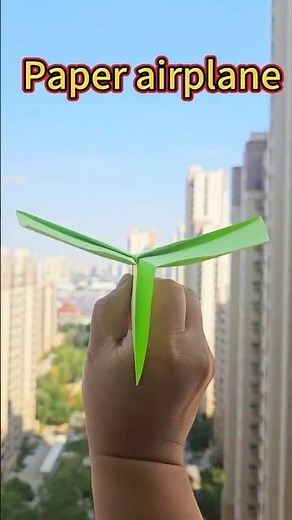Throw a cool paper airplane that flies far and high #paperairplane #paperplane #airplane