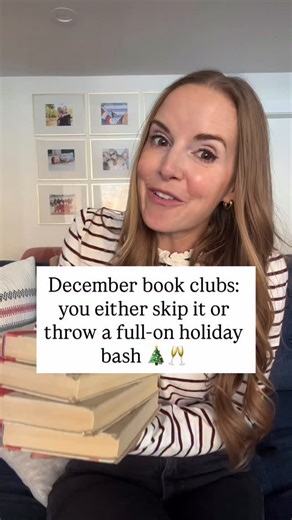 I LOVED hearing how different book clubs manage December Some skip it, some have really fun annual traditions, and some use it to plan the year ahead! I’m sharing more than 40 ideas for how different book clubs handle it - comment with the word CLUB and I’ll send the post right to your DMs! | Everyday Reading