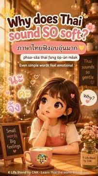 Why Thai Sounds So Soft 🌸 | Thai Language Explained | K Life Blend by CNK #shorts