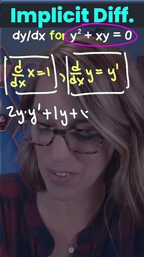 Master Implicit Differentiation #calculus #calc1 #apcalculus