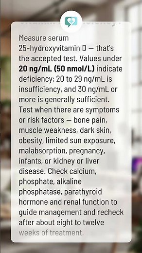 How do you diagnose vitamin D deficiency?