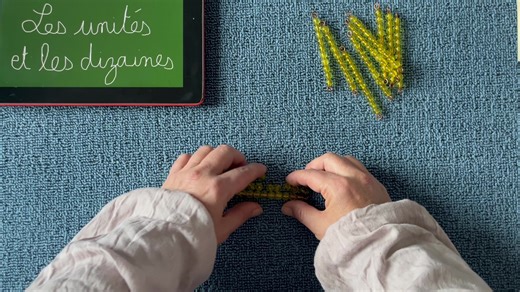 1.7K views · 40 reactions | GS/CP - Montessori - Les unités et les dizaines Pour tous les enfants de grande section et de CP qui en ont besoin ☺️ | Les cours de Sandra | Facebook