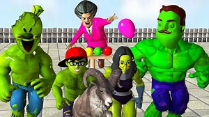 461K views · 6.5K reactions | Scary Teacher 3D Miss T Egg Game with NickHulk, She Hulk, Ice Scream 4, Hello Neighbor Fun Animation | Kids b | Facebook