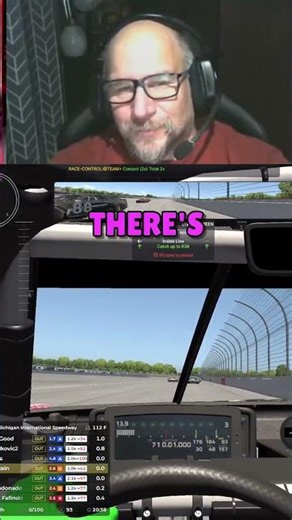 Crash Alert! 🚨 iRacing Mishap at Michigan #shorts RFKholidayshowdown #nascar