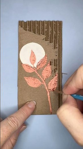 Painting on Cardboard for Practice | Cardboard Painting technique #shorts #acrylicpainting