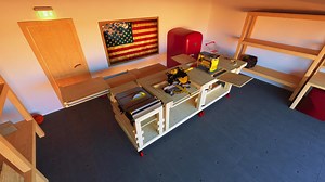 DIY All-in-one Workbench Plan: Scissor Lift, Folding Miter Saw Bench , Router Bench - Etsy
