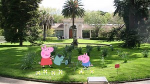 Peppa Pig en el Jardín Botánico de Madrid