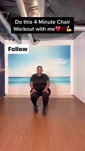 4 Minute Chair Workout. #thickchickfitness #chair #chairworkout #chairfitness #nevergiveup #allmovementmatters #lowimpactworkout #chairdance #fitnessmotivation #fitnessforseniors #plussizefitness #summeriscoming #seatedexercise #seatedexercisevideos #stl #stlouis | Thick Chick Fitness