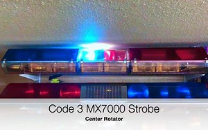 【美国警灯演示】 Code 3 MX7000 Strobe（红/蓝）
