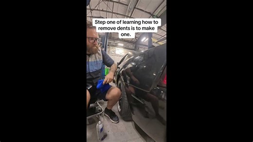 DIY dent fix—Step one? Make a dent