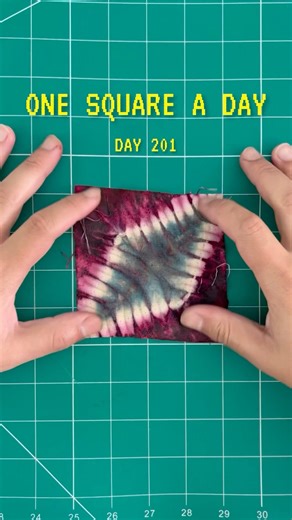 One square a day, day 201 square quilt.