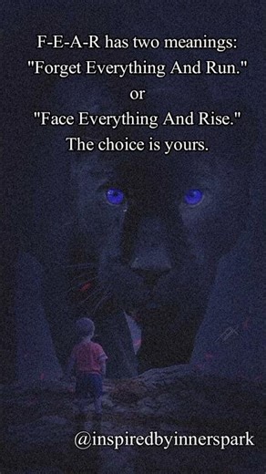 Meaning of FEAR | Motivational Quote